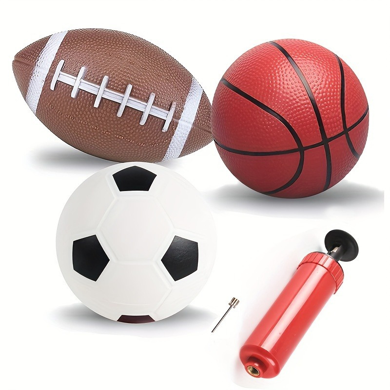 Outdoor Sport An - 3 PCS 6-Inch Diameter Soccer Basketball