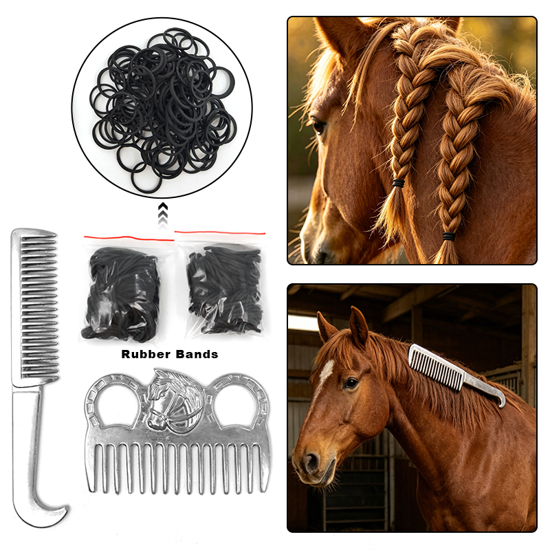 Grooming Kit Horse - Horse Mane & Tail Grooming Kit