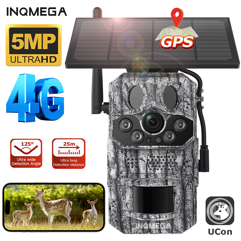 Outdoor Sport Camera - INQMEGA4G 2K 5MP PIR Motion Activated