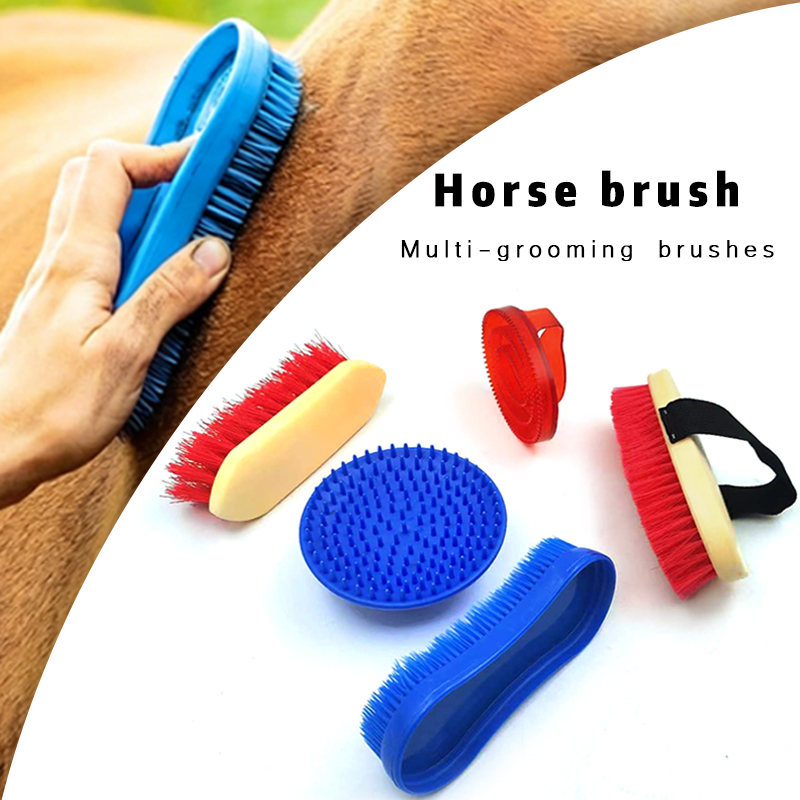 Grooming Kit Horse - Equestrian Horse Grooming Brush Set, Universal
