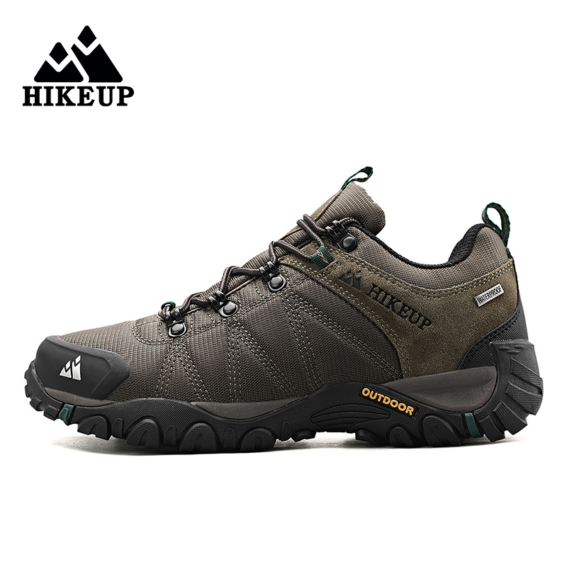 Climbing Shoe Beginner - HIKEUP Non-slip Men Hiking Shoes Breathable