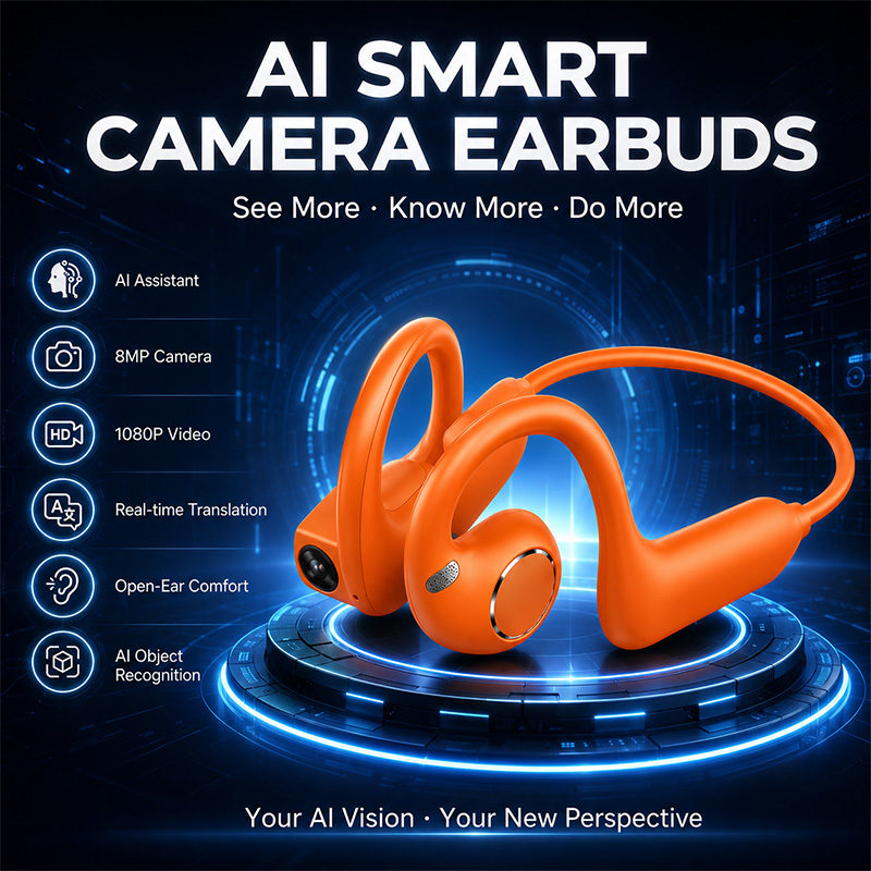 Outdoor Sport Camera - 2026 New Smart Earphones Dynamic Sound
