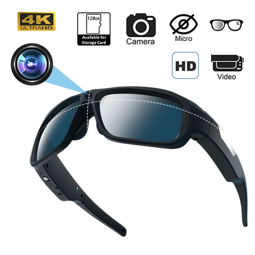 4K HD Smart Glasses Camera Min - Outdoor Sport Camera ulasan dan harga