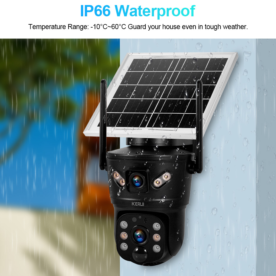 KERUI 6MP 4G SIM WiFi Solar Ca - Outdoor Sport Camera ulasan dan harga