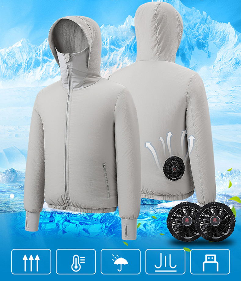 Summer Sport Fan Air Condition - Outdoor Sport Brand Jacket ulasan dan harga