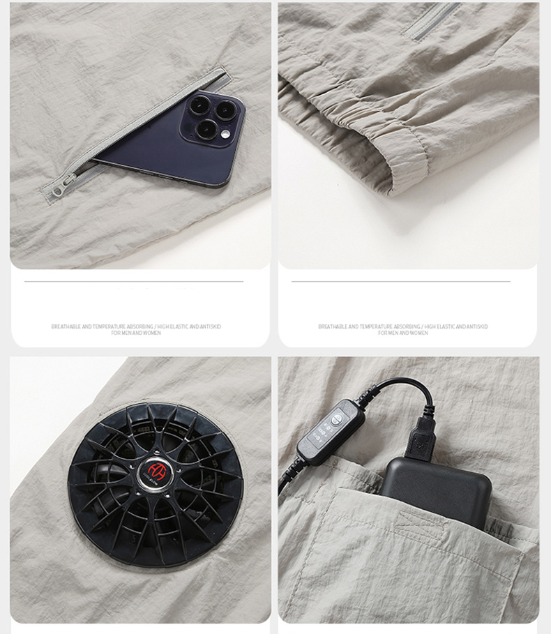 Summer Sport Fan Air Condition - Outdoor Sport Brand Jacket ulasan dan harga