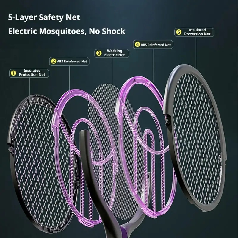 Rotating Head Bug Zapper Racke - Head Racket Boom ulasan dan harga