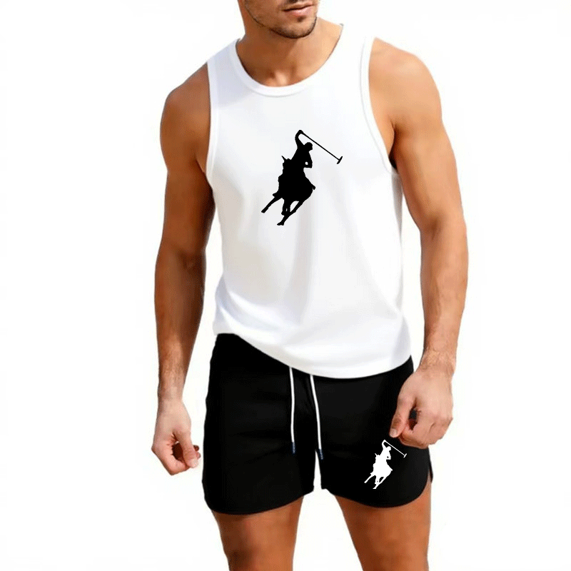 European Men Summer Vest and S - Outdoor Sportswear ulasan dan harga