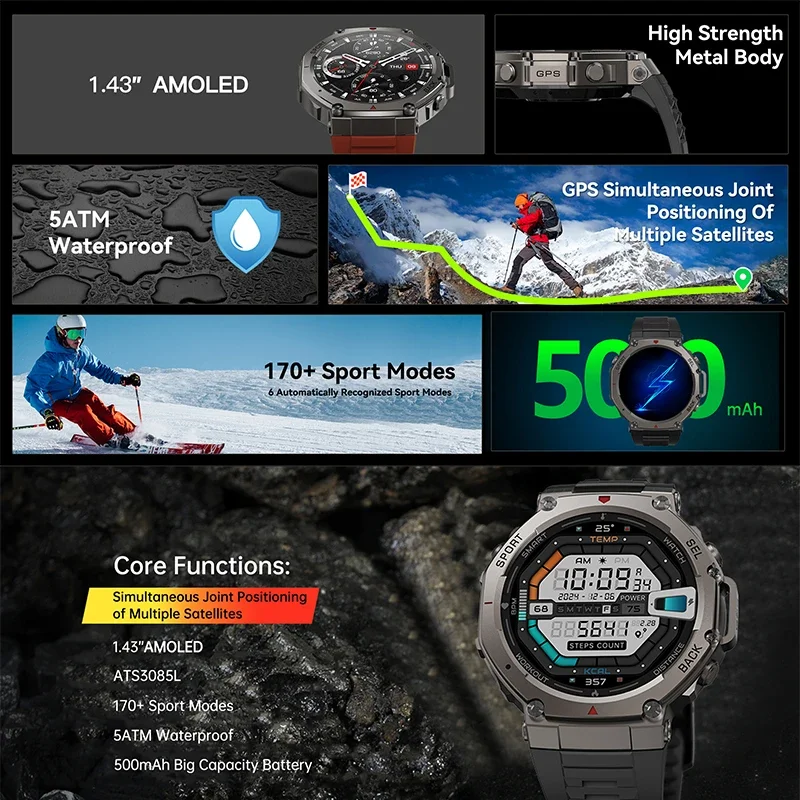 2026 New Military DM58 GPS Sma - Outdoor Sport Smart Watch ulasan dan harga