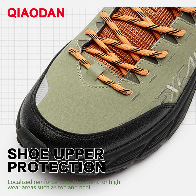 QIAODAN Hiking Shoes Men Leath - Climbing Shoe Beginner ulasan dan harga