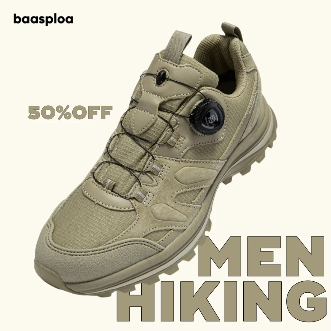 Baasploa Men Hiking Shoes Leat - Climbing Shoe Beginner ulasan dan harga