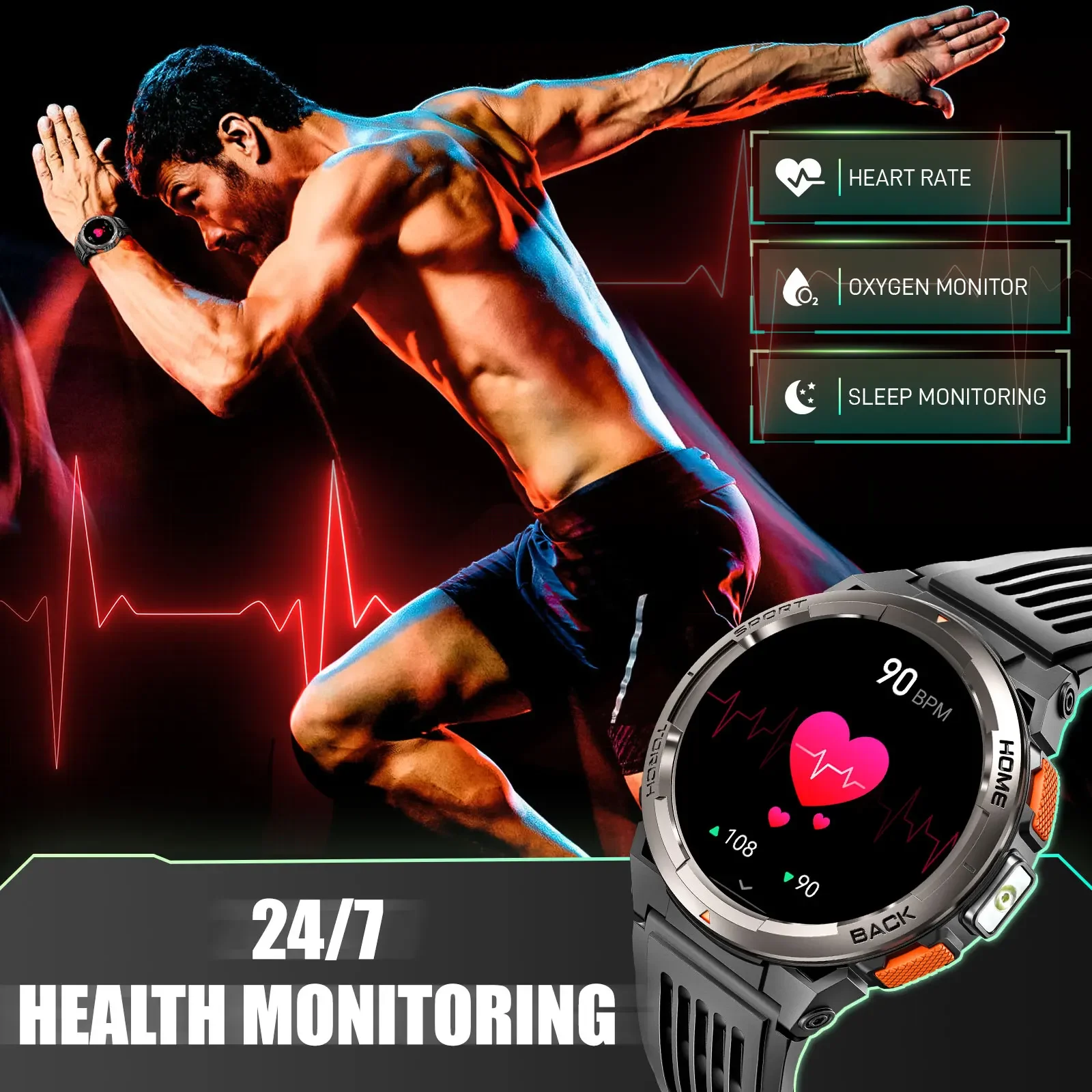EIGIIS Smart Watch KE5 2024 3A - Outdoor Sport Smart Watch ulasan dan harga