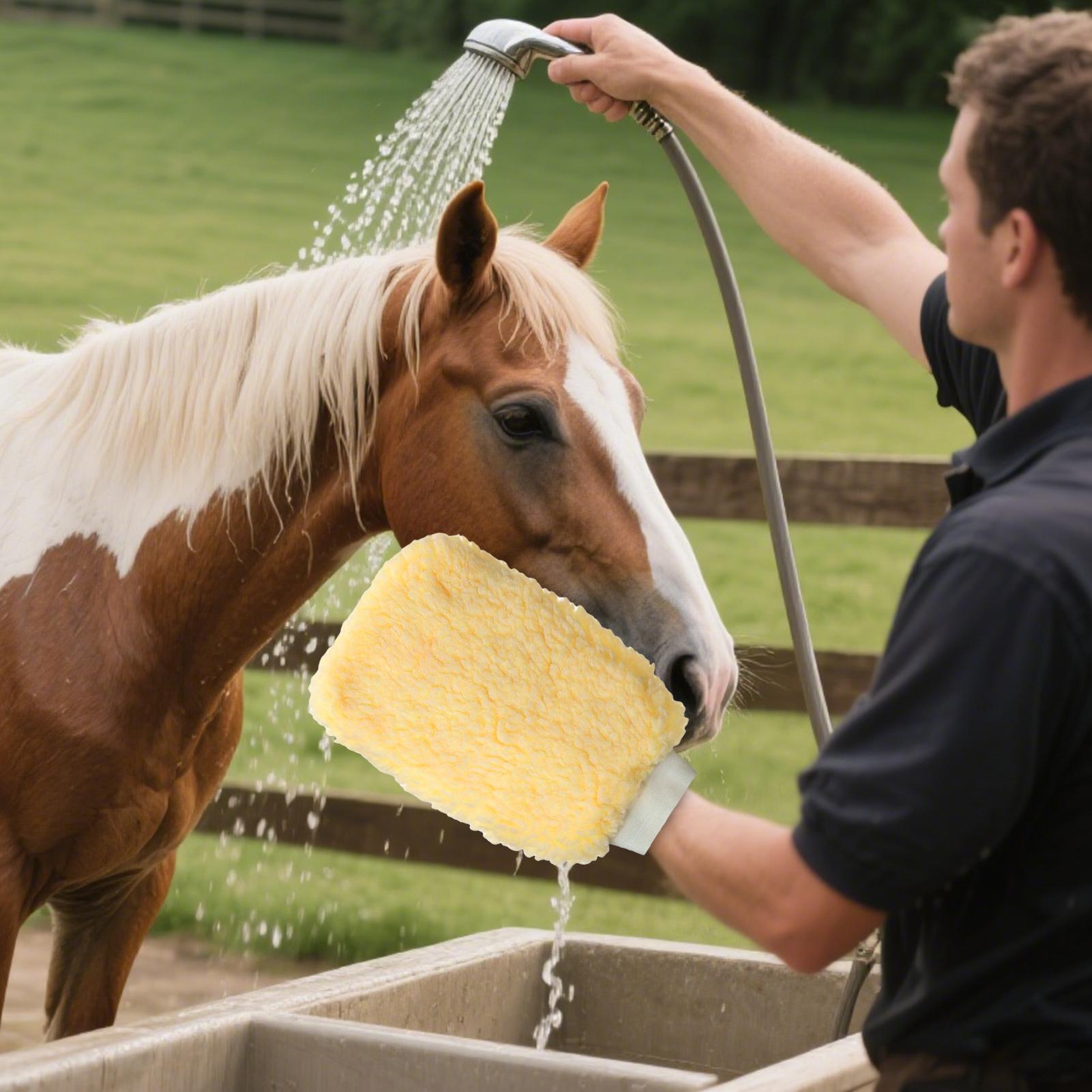 Tick Mitt Applicator Glove for - Grooming Kit Horse ulasan dan harga
