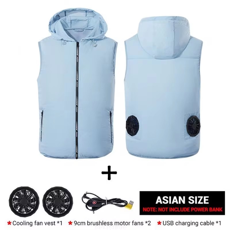 Summer Sport Fan Air Condition - Outdoor Sport Brand Jacket ulasan dan harga
