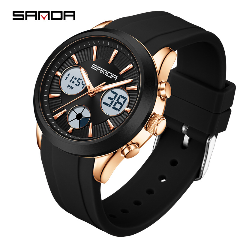 SANDA electronic watch luminou - Outdoor Sport Smart Watch ulasan dan harga