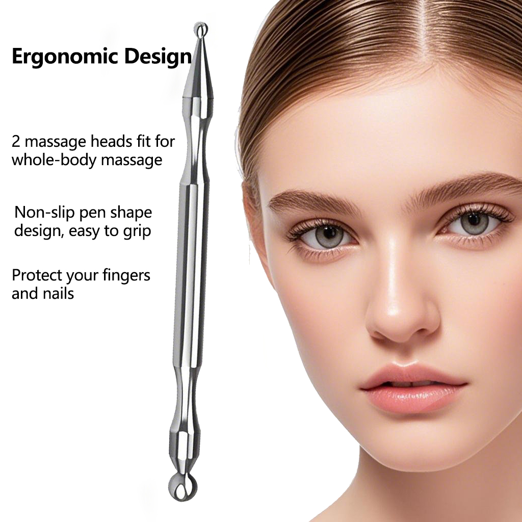 Acupuncture Pen Stainless Stee - Head Racket Boom ulasan dan harga