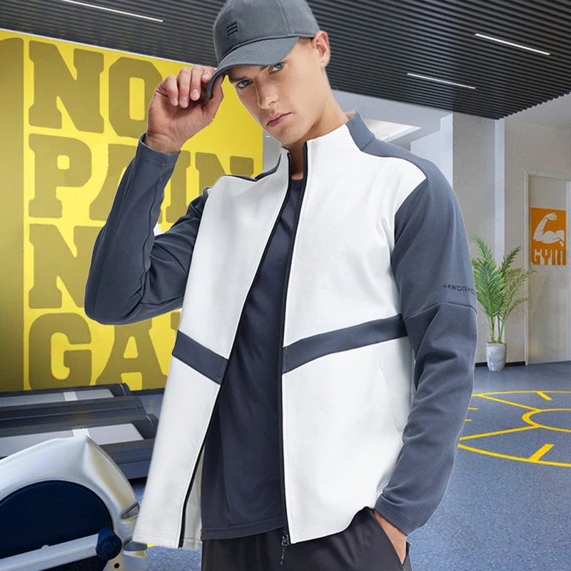 Gym Sport Hoodies for Men Fitn - Outdoor Sport Brand Jacket ulasan dan harga