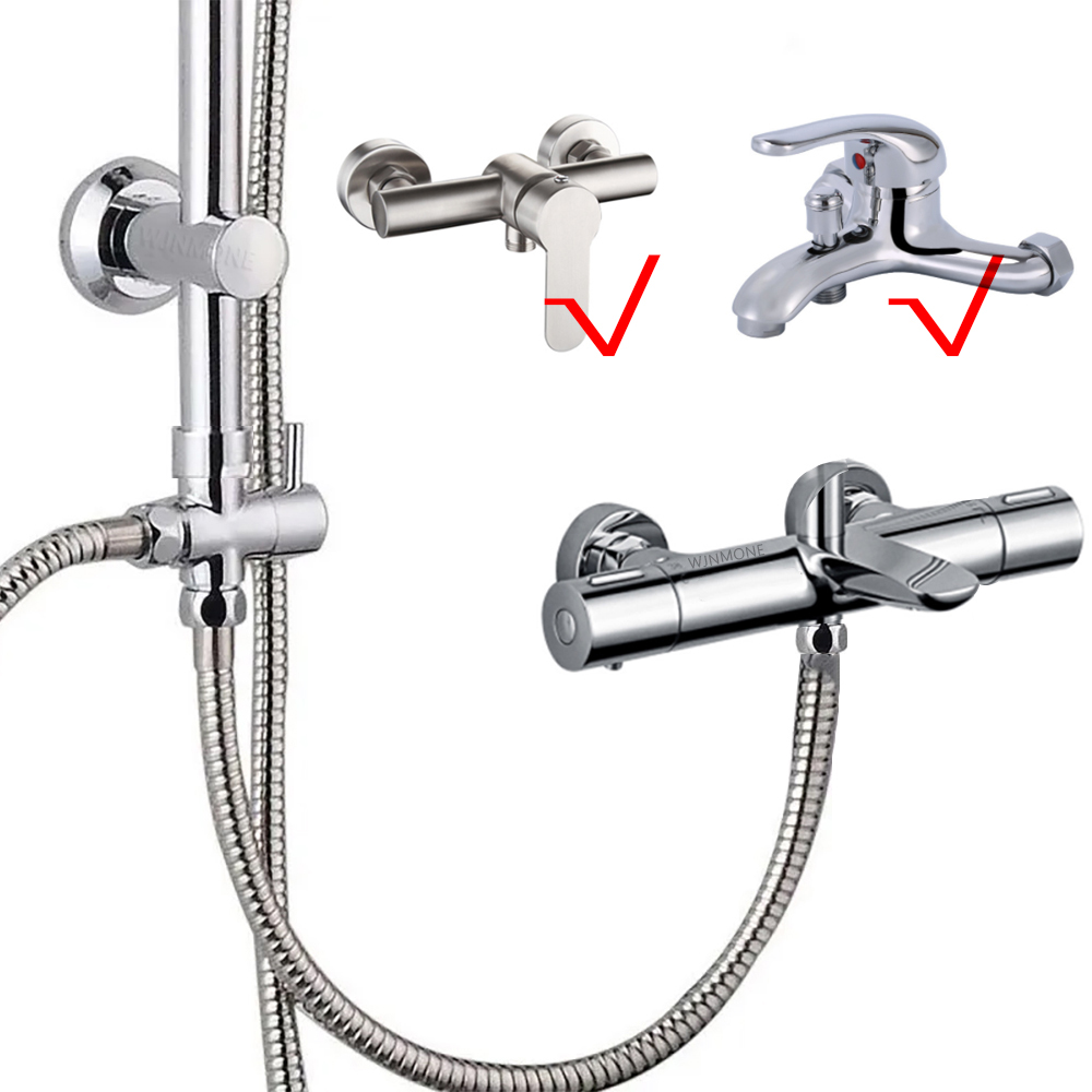 Split Shower Column Set Bathro - Head Racket Boom ulasan dan harga