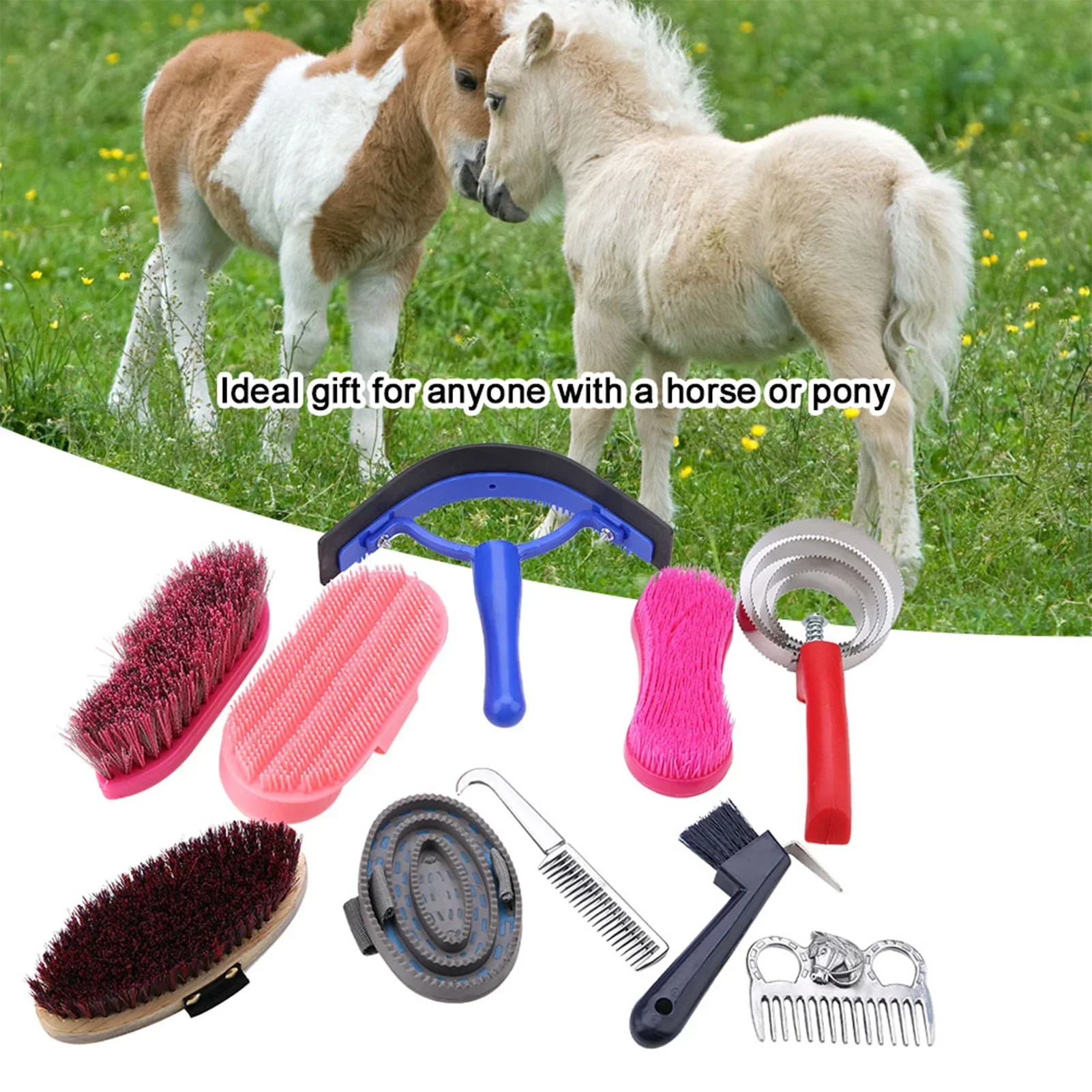 10Pcs Horse Grooming Care Kit  - Grooming Kit Horse ulasan dan harga