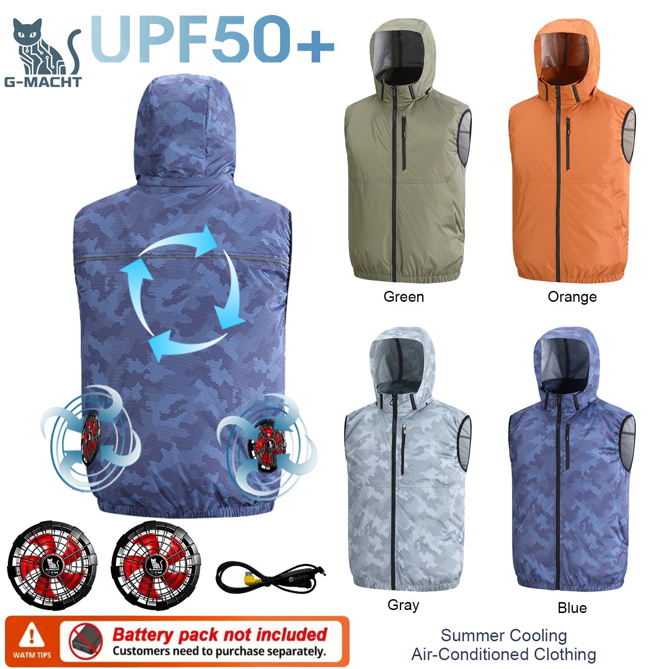 Summer Sport 12V/5V Fan Air Co - Outdoor Sport Brand Jacket ulasan dan harga