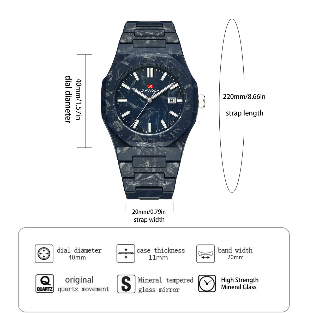 VA VA VOOM Men Watches Quartz  - Outdoor Sport Smart Watch ulasan dan harga